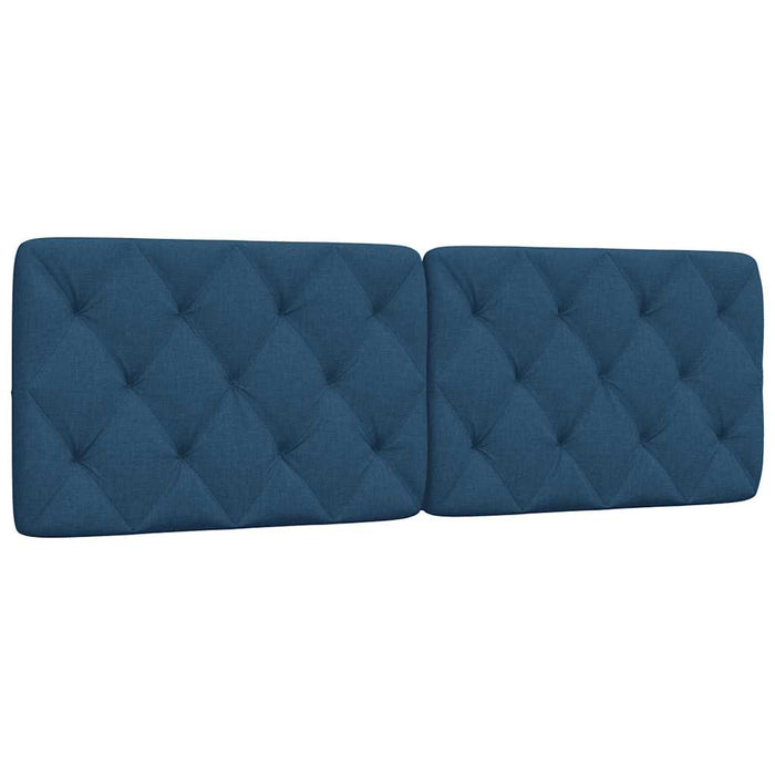 Pernă pentru tăblie de pat, albastru, 160 cm, material textil WALTI