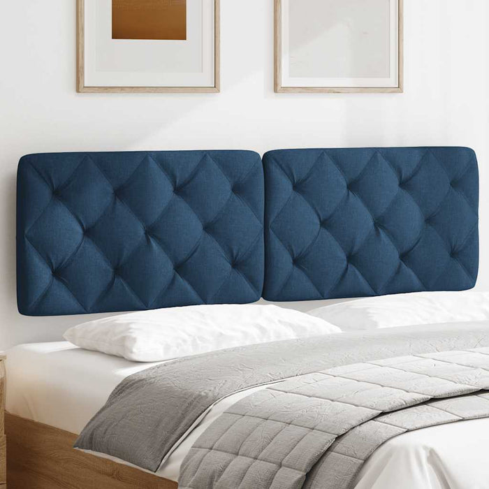Pernă pentru tăblie de pat, albastru, 160 cm, material textil WALTI