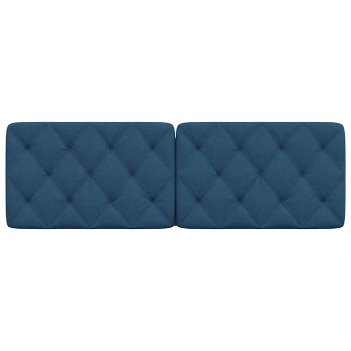 Pernă pentru tăblie de pat, albastru, 160 cm, material textil WALTI