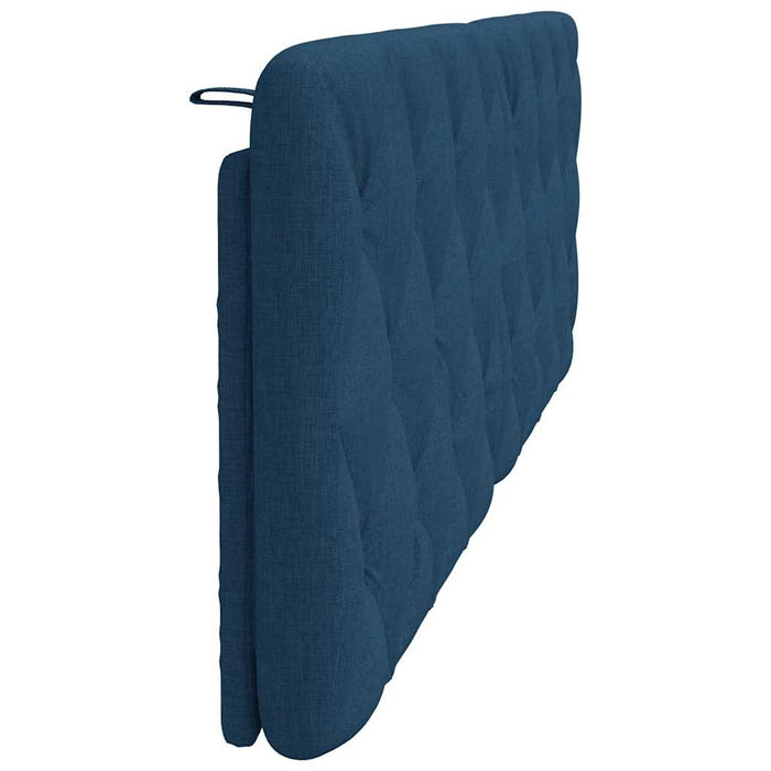 Pernă pentru tăblie de pat, albastru, 160 cm, material textil WALTI