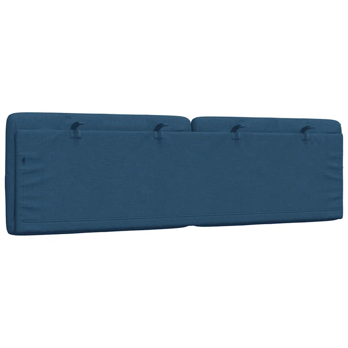Pernă pentru tăblie de pat, albastru, 160 cm, material textil WALTI