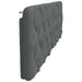 Pernă pentru tăblie de pat, gri închis, 180 cm, material textil - WALTI WALTI