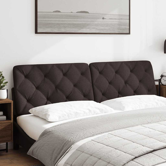 Pernă pentru tăblie de pat maro închis, 180 cm, material textil WALTI