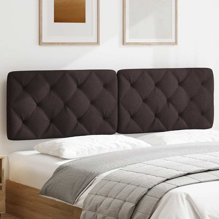 Pernă pentru tăblie de pat maro închis, 180 cm, material textil WALTI