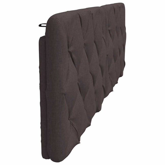 Pernă pentru tăblie de pat maro închis, 180 cm, material textil WALTI