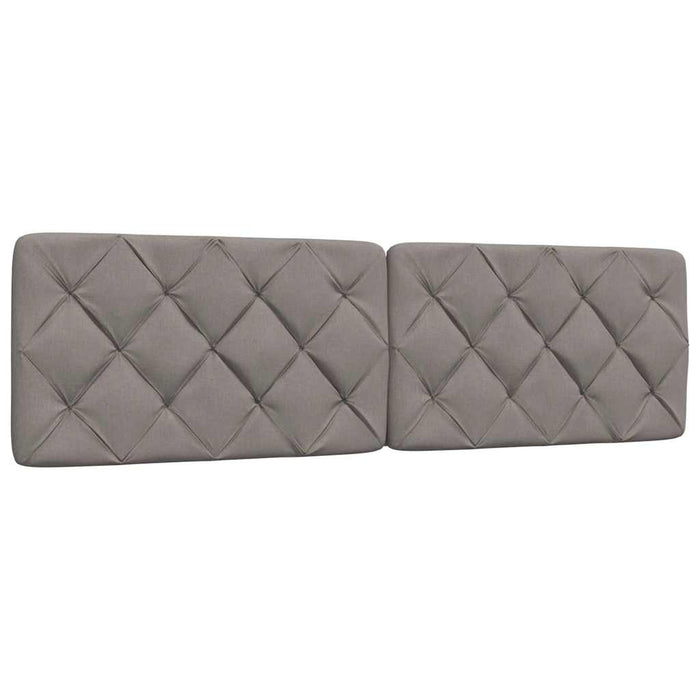 Pernă pentru tăblie de pat, gri taupe, 180 cm, material textil WALTI