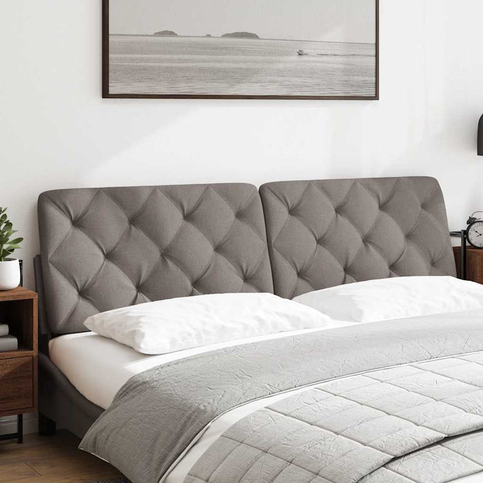 Pernă pentru tăblie de pat, gri taupe, 180 cm, material textil WALTI