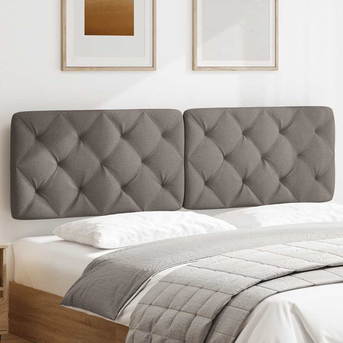 Pernă pentru tăblie de pat, gri taupe, 180 cm, material textil WALTI