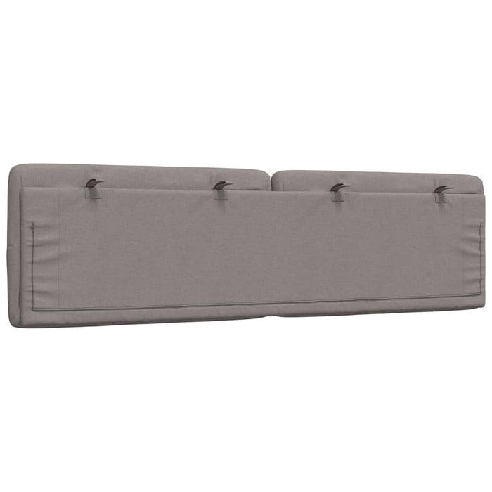 Pernă pentru tăblie de pat, gri taupe, 180 cm, material textil WALTI