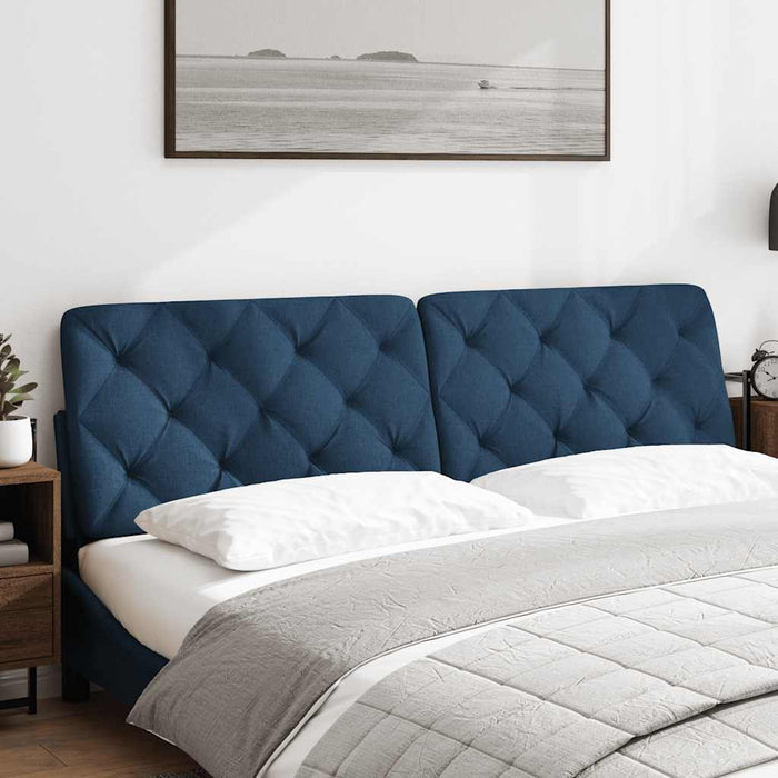 Pernă pentru tăblie de pat, albastru, 180 cm, material textil WALTI