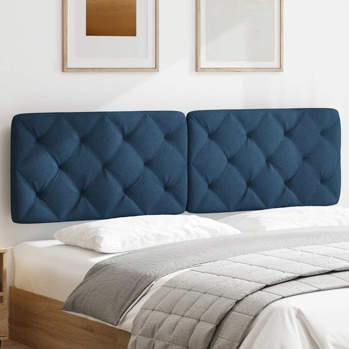 Pernă pentru tăblie de pat, albastru, 180 cm, material textil WALTI