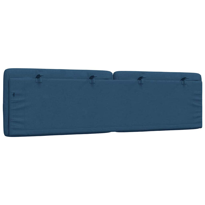 Pernă pentru tăblie de pat, albastru, 180 cm, material textil WALTI