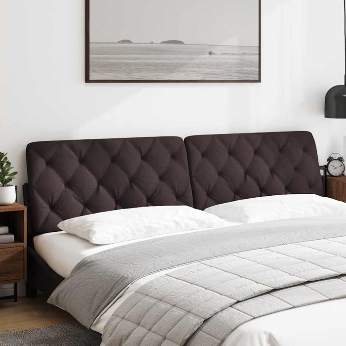 Pernă pentru tăblie de pat maro închis, 200 cm, material textil WALTI