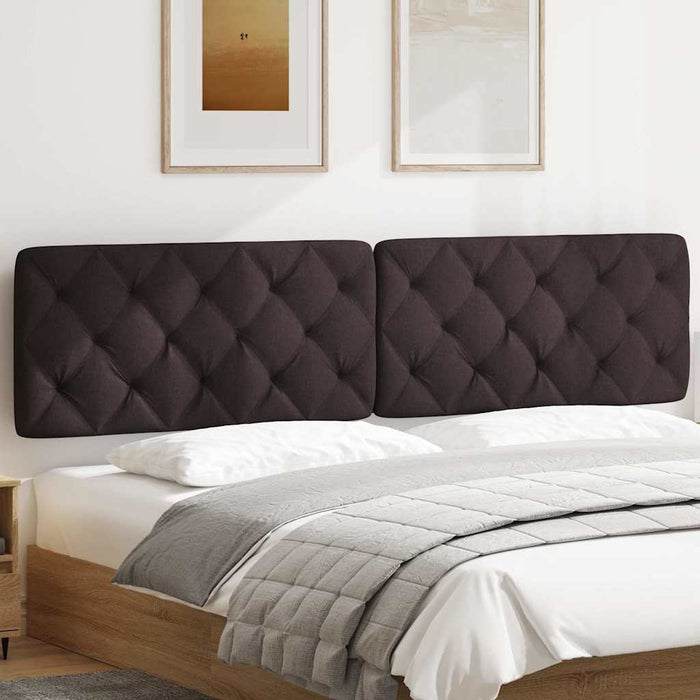 Pernă pentru tăblie de pat maro închis, 200 cm, material textil WALTI