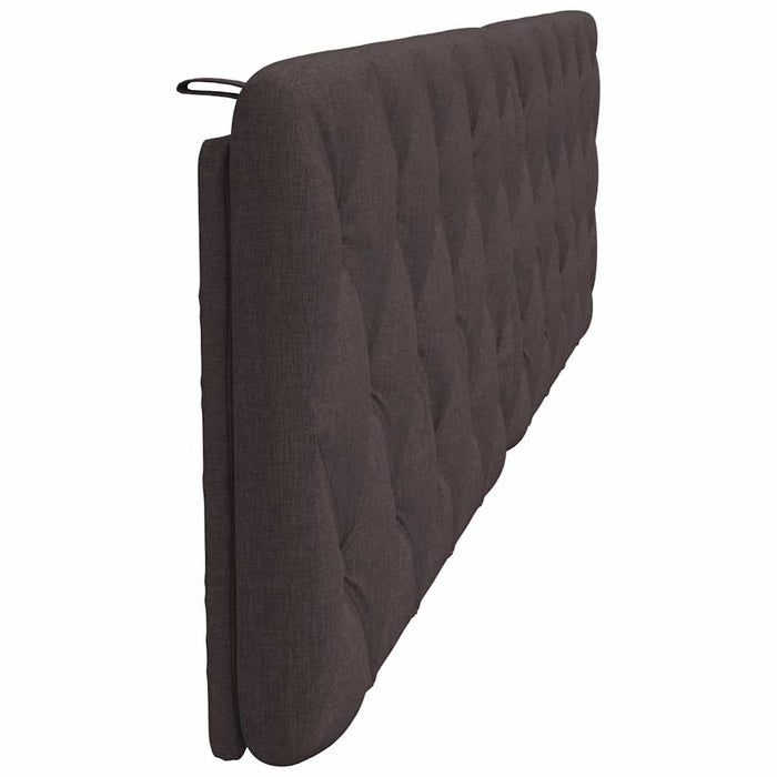 Pernă pentru tăblie de pat maro închis, 200 cm, material textil WALTI