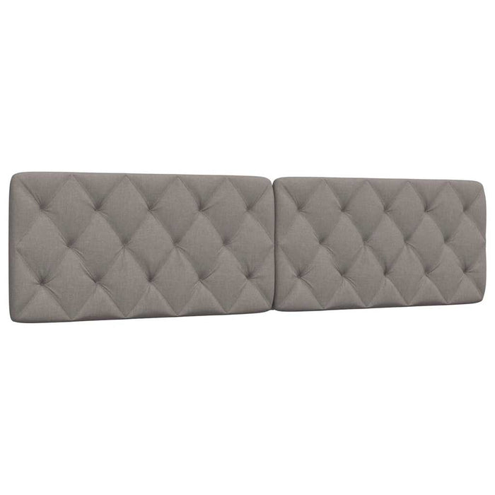 Pernă pentru tăblie de pat, gri taupe, 200 cm, material textil WALTI