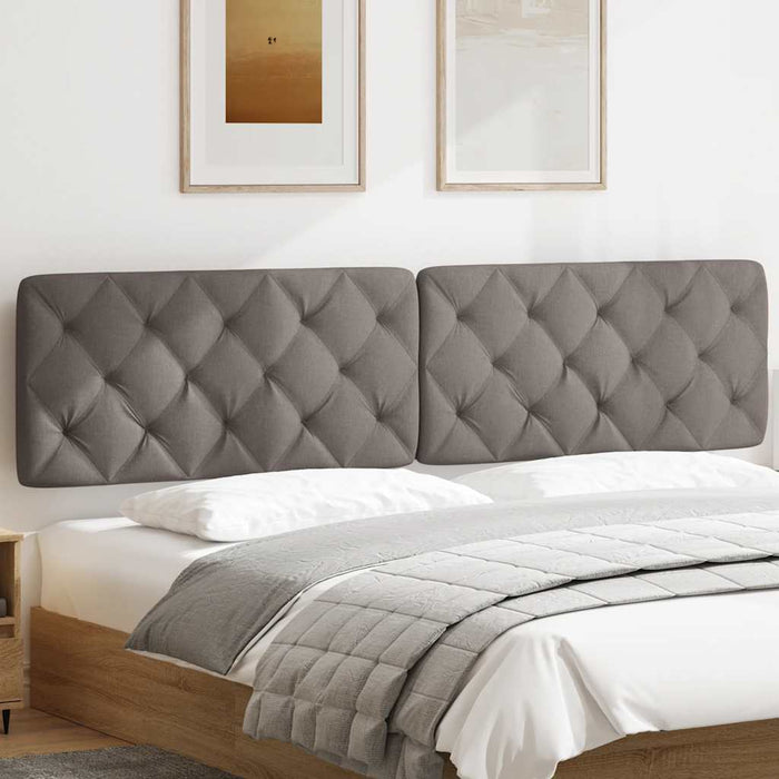 Pernă pentru tăblie de pat, gri taupe, 200 cm, material textil WALTI