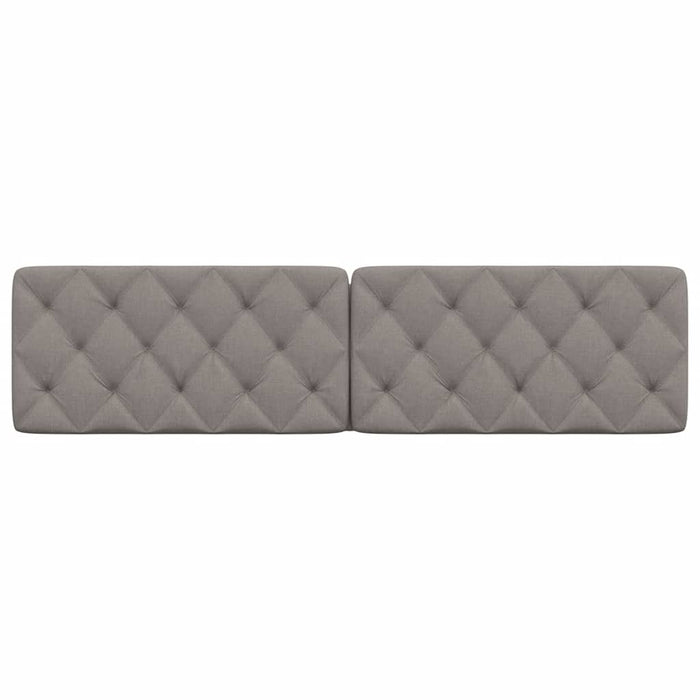 Pernă pentru tăblie de pat, gri taupe, 200 cm, material textil WALTI