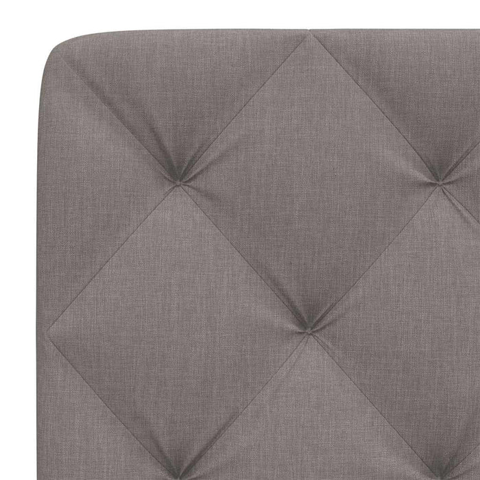 Pernă pentru tăblie de pat, gri taupe, 200 cm, material textil WALTI