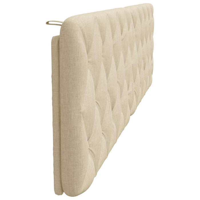 Pernă pentru tăblie de pat, crem, 200 cm, material textil WALTI