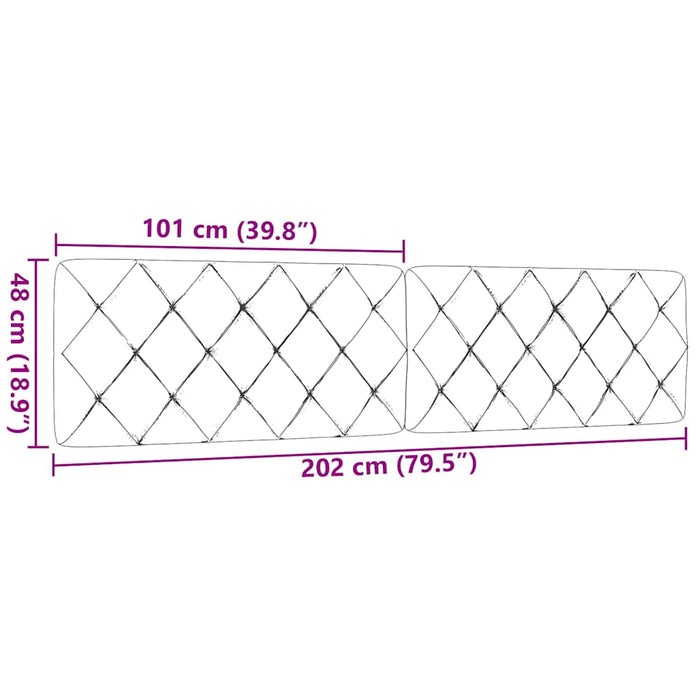 Pernă pentru tăblie de pat, crem, 200 cm, material textil WALTI