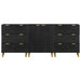 Servante, 3 piese, negru, lemn prelucrat - WALTI WALTI