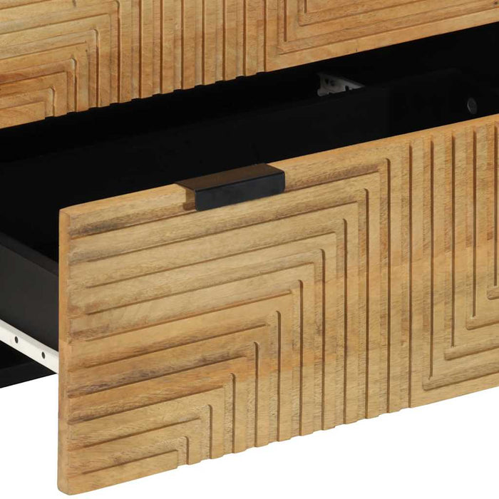Bufete 3 buc maro 60x33x75 cm lemn masiv de mango WALTI
