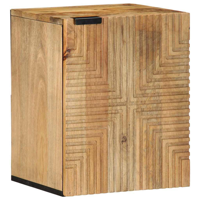 Set de mobilier de baie 5 piese din lemn masiv de mango maro WALTI
