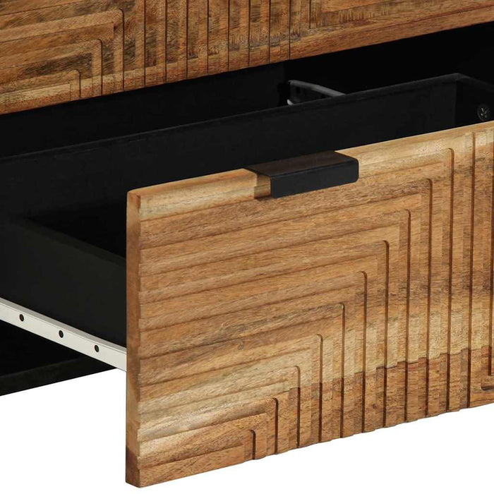 Set de bufet 2 buc. 120 x 33 x 75 cm Lemn Solid de Acacia - WALTI WALTI