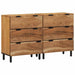 Set de bufet 2 buc. 120 x 33 x 75 cm Lemn Solid de Acacia - WALTI WALTI