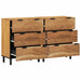 Set de bufet 2 buc. 120 x 33 x 75 cm Lemn Solid de Acacia - WALTI WALTI