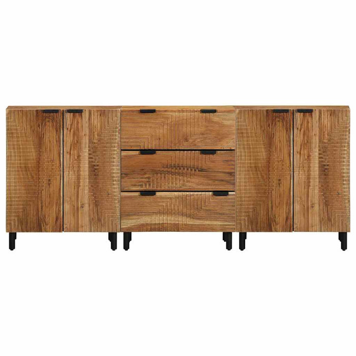 Set de bufet 3 buc. 180 x 33 x 75 cm Lemn Solid de Acacia WALTI
