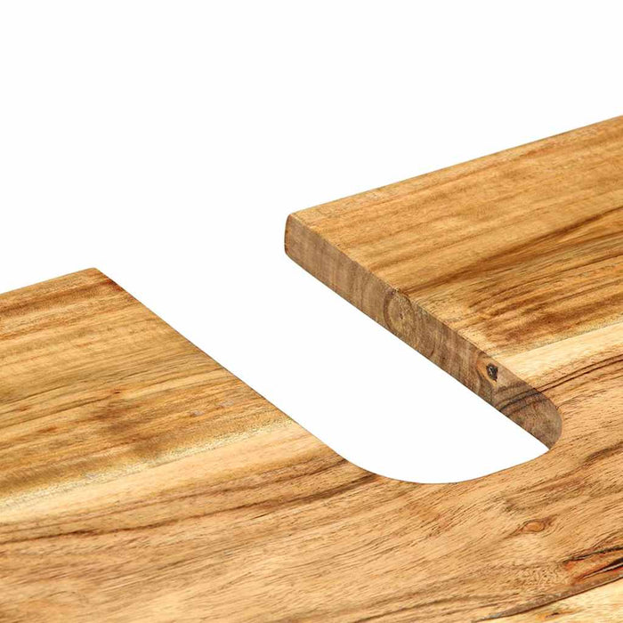 Set dulap baie 2 buc. natural 62 x 33 x 58 cm WALTI