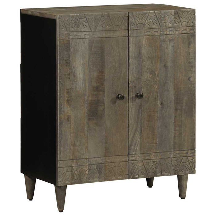 Bufete 3 piese gri deschis 60x33,5x75 cm lemn masiv de mango WALTI