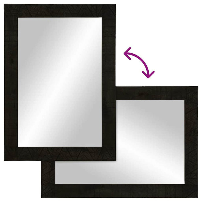 Set mobilier de baie, 2 piese, lemn masiv de mango WALTI