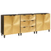 Set de bufet 3 buc. 180 x 33 x 75 cm Lemn de mango solid - WALTI WALTI