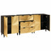 Set de bufet 3 buc. 180 x 33 x 75 cm Lemn de mango solid - WALTI WALTI