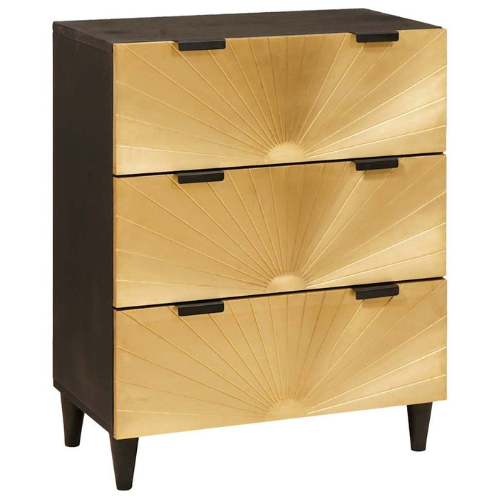 Set de bufet 3 buc. 180 x 33 x 75 cm Lemn de mango solid - WALTI WALTI