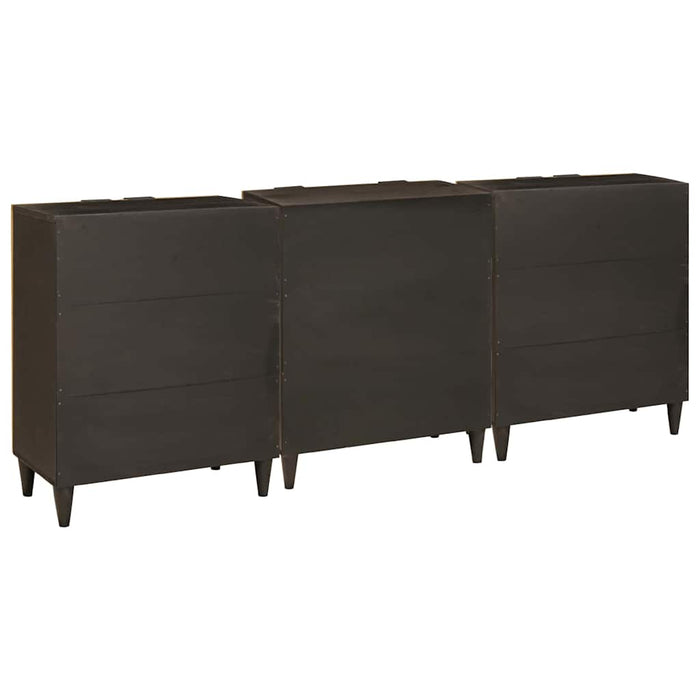 Set de bufet 3 buc. 180 x 33 x 75 cm Lemn de mango solid - WALTI WALTI