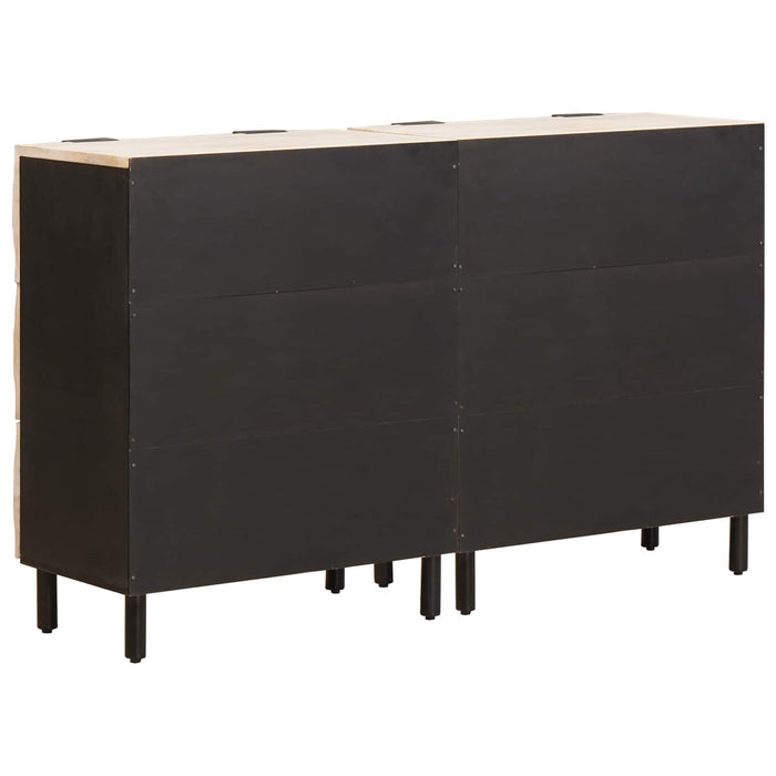 Bufet 2 pcs Finisaj Alb Spălat 60 x 33 x 75 cm - WALTI WALTI