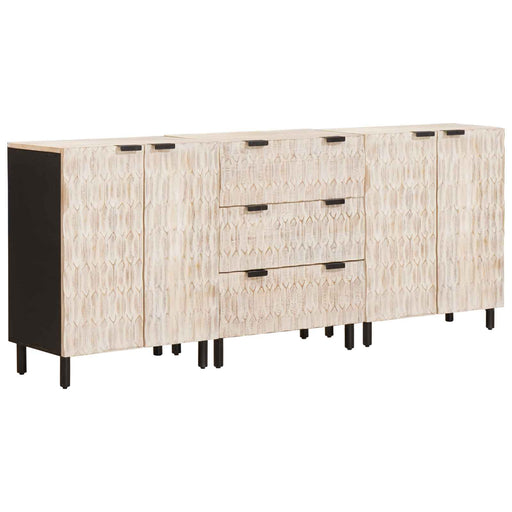 Bufet 3 pcs Finisaj Alb Spălat 180 x 33 x 75 cm - WALTI WALTI