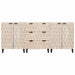 Bufet 3 pcs Finisaj Alb Spălat 180 x 33 x 75 cm - WALTI WALTI