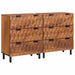 Bufet 2 pcs Finisaj Acacia Maro 60 x 33 x 75 cm - WALTI WALTI