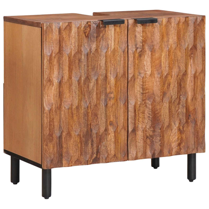 Seturi de baie cu raft Maro Acacia Finisat Lemn de mango solid - WALTI WALTI
