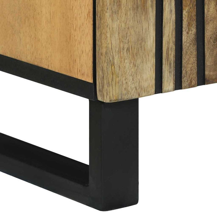 Set de mobilier pentru baie 3 pcs Maro Mediu Lemn masiv - WALTI WALTI