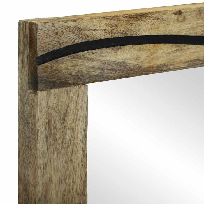 Set de mobilier pentru baie cu sertar cu raft cu depozitare cu ușă cu oglindă 3 pcs Maro Înalt - WALTI WALTI