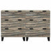 Bufeturi 2 pcs Alb 60 x 33.5 x 75 cm Lemn masiv de mango - WALTI WALTI