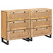 Bufet 2 pcs Maro 60 x 33 x 75 cm Lemn de mango solid - WALTI WALTI