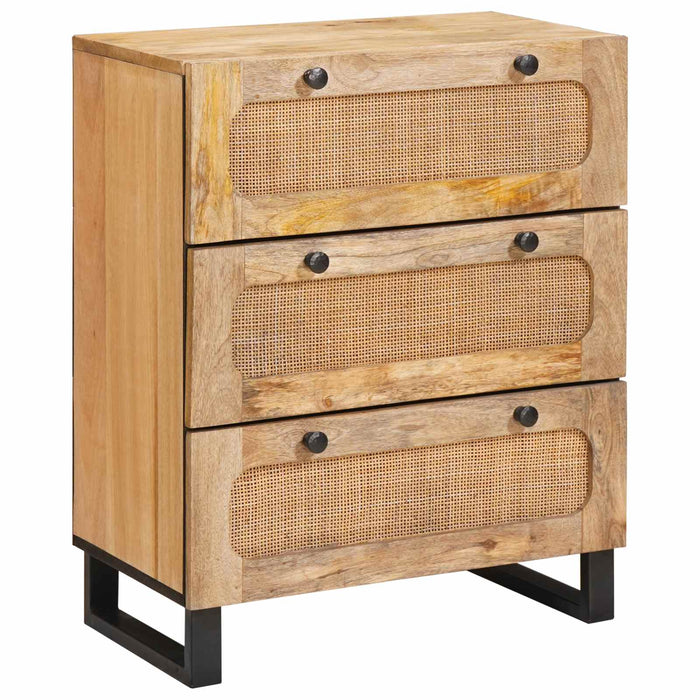 Bufet 2 pcs Maro 60 x 33 x 75 cm Lemn de mango solid - WALTI WALTI