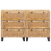 Bufet 2 pcs Maro 60 x 33 x 75 cm Lemn de mango solid - WALTI WALTI